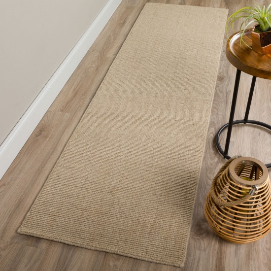 Monaco Sisal MC100 Taupe 2'3" x 7'6" Runner Rug