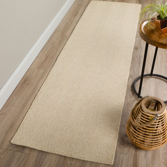 Monaco Sisal MC200 Linen 2'3" x 7'6" Runner Rug