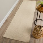 Monaco Sisal MC200 Linen 2'6" x 16' Runner Rug