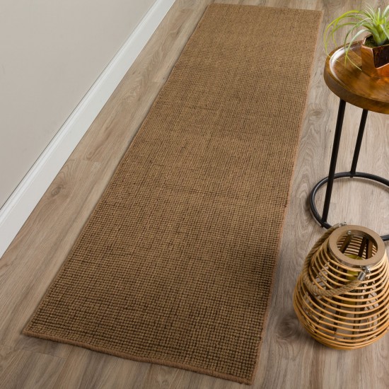 Monaco Sisal MC300 Fudge 2'6" x 12' Runner Rug