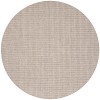 Monaco Sisal MC300 Mushroom 8' x 8' Round Rug