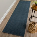 Monaco Sisal MC300 Navy 2'6" x 10' Runner Rug