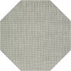 Monaco Sisal MC300 Silver 6' x 6' Octagon Rug