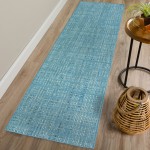 Nepal NL100 Denim 2'3" x 7'6" Runner Rug