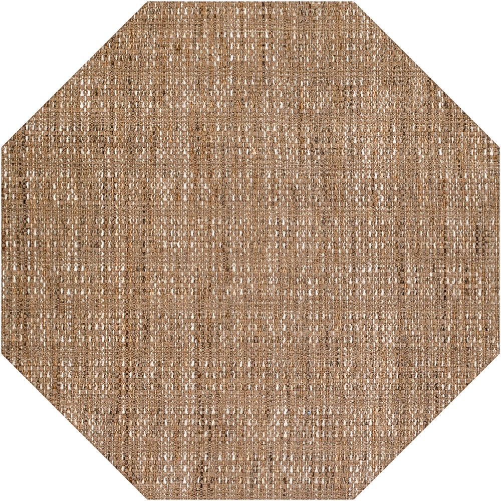 Nepal NL100 Mocha 6' x 6' Octagon Rug