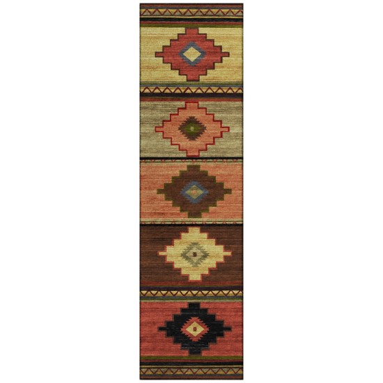 Indoor/Outdoor Phoenix PH1 Canyon Washable 2'3" x 7'6" Runner Rug