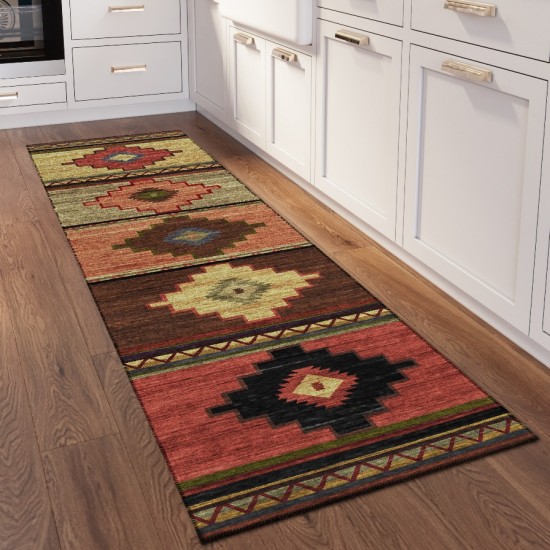 Indoor/Outdoor Phoenix PH1 Canyon Washable 2'3" x 7'6" Runner Rug