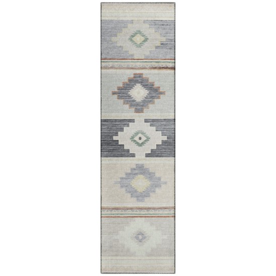 Indoor/Outdoor Phoenix PH1 Ivory Washable 2'3" x 7'6" Runner Rug