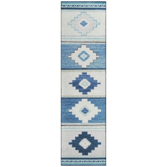 Indoor/Outdoor Phoenix PH1 Pacifica Washable 2'3" x 7'6" Runner Rug