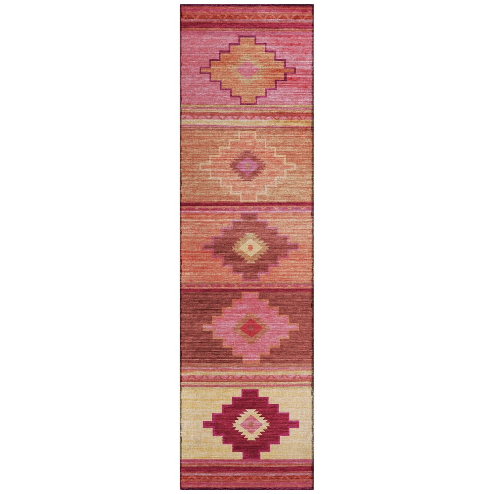 Indoor/Outdoor Phoenix PH1 Rose Washable 2'3" x 7'6" Runner Rug