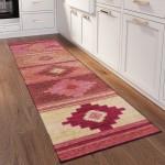 Indoor/Outdoor Phoenix PH1 Rose Washable 2'3" x 7'6" Runner Rug