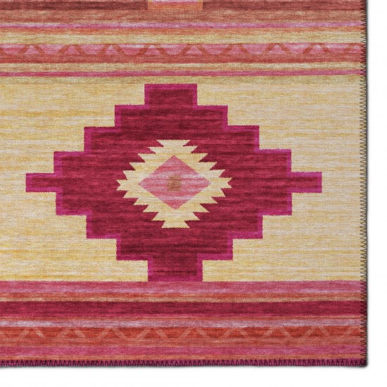 Indoor/Outdoor Phoenix PH1 Rose Washable 2'3" x 7'6" Runner Rug