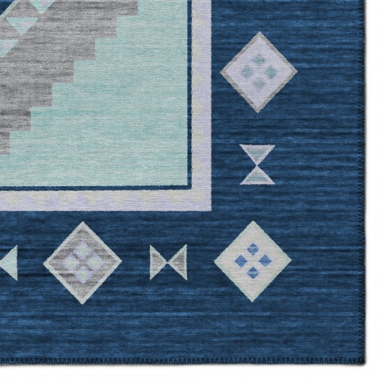 Indoor/Outdoor Phoenix PH2 Denim Washable 3' x 5' Rug