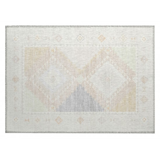 Indoor/Outdoor Phoenix PH2 Ivory Washable 1'8" x 2'6" Rug