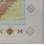 Indoor/Outdoor Phoenix PH2 Taupe Washable 2'3" x 7'6" Runner Rug