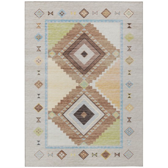 Indoor/Outdoor Phoenix PH2 Taupe Washable 9' x 12' Rug