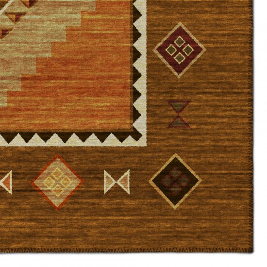 Indoor/Outdoor Phoenix PH2 Walnut Washable 1'8" x 2'6" Rug