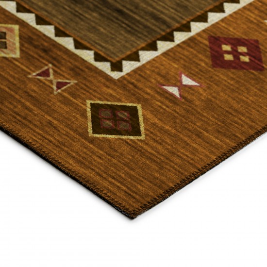 Indoor/Outdoor Phoenix PH2 Walnut Washable 1'8" x 2'6" Rug