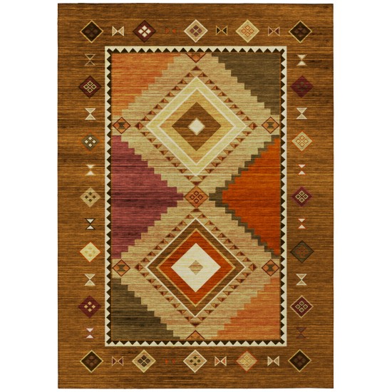 Indoor/Outdoor Phoenix PH2 Walnut Washable 3' x 5' Rug