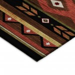 Indoor/Outdoor Phoenix PH3 Chocolate Washable 1'8" x 2'6" Rug