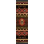 Indoor/Outdoor Phoenix PH3 Chocolate Washable 2'3" x 7'6" Runner Rug