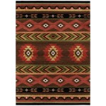 Indoor/Outdoor Phoenix PH3 Chocolate Washable 9' x 12' Rug