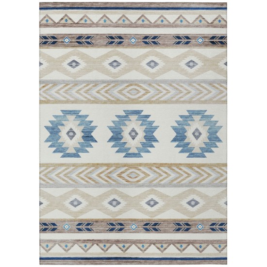 Indoor/Outdoor Phoenix PH3 Ivory Washable 10' x 14' Rug