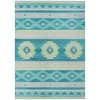 Indoor/Outdoor Phoenix PH3 Teal Washable 10' x 14' Rug