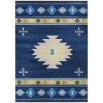 Indoor/Outdoor Phoenix PH4 Navy Washable 10' x 14' Rug