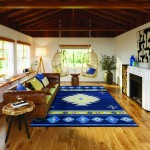 Indoor/Outdoor Phoenix PH4 Navy Washable 3' x 5' Rug