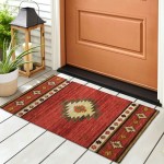 Indoor/Outdoor Phoenix PH4 Paprika Washable 1'8" x 2'6" Rug