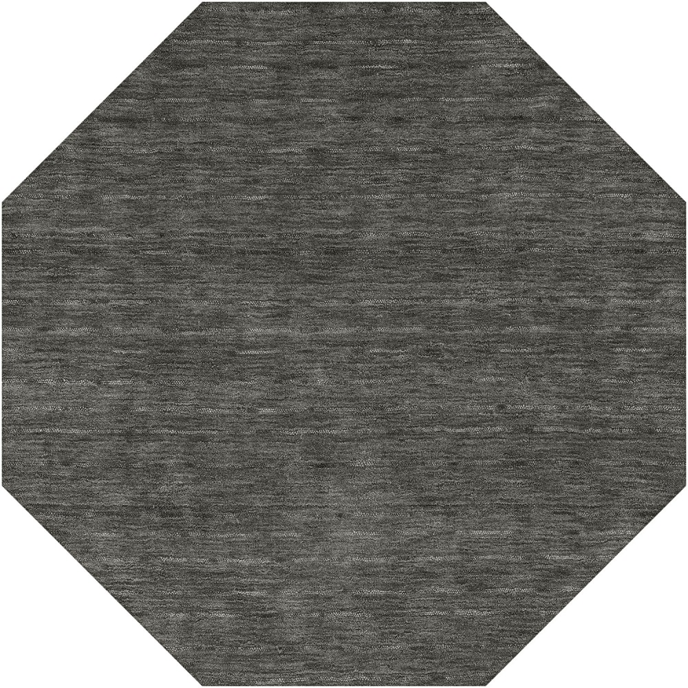 Rafia RF100 Charcoal 12' x 12' Octagon Rug