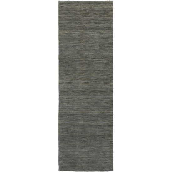 Rafia RF100 Charcoal 2'3" x 7'6" Runner Rug