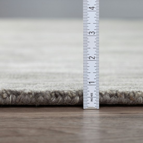 Rafia RF100 Charcoal 4' x 4' Octagon Rug