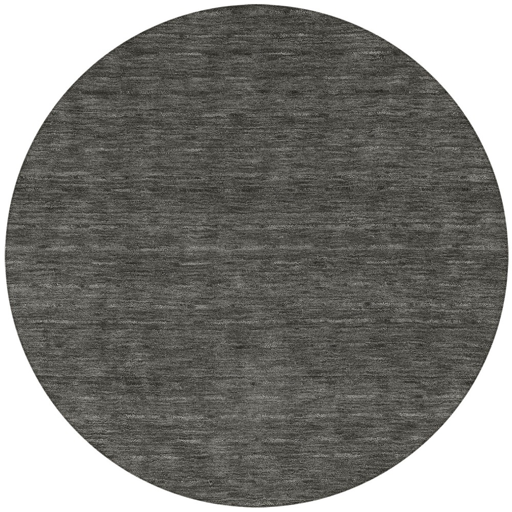 Rafia RF100 Charcoal 4' x 4' Round Rug