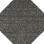 Rafia RF100 Charcoal 6' x 6' Octagon Rug