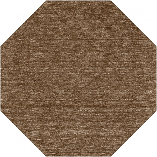 Rafia RF100 Chocolate 10' x 10' Octagon Rug