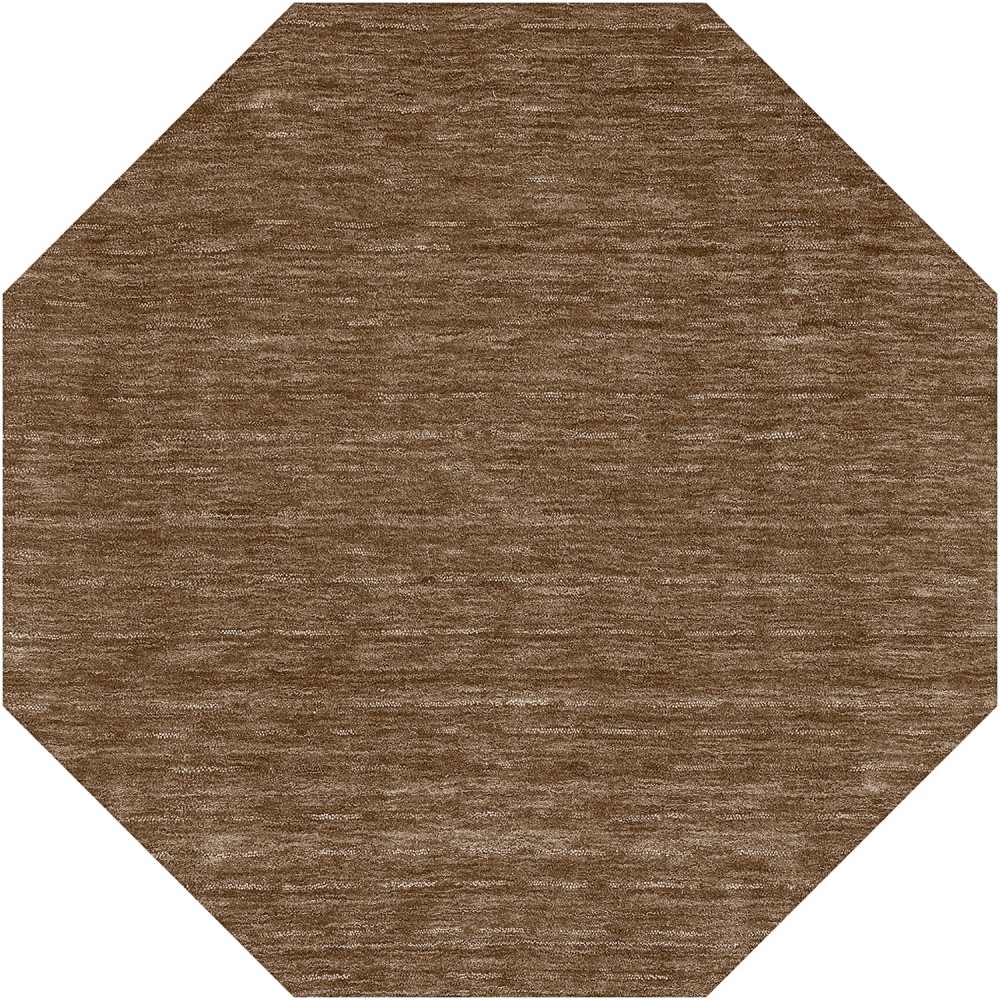 Rafia RF100 Chocolate 10' x 10' Octagon Rug