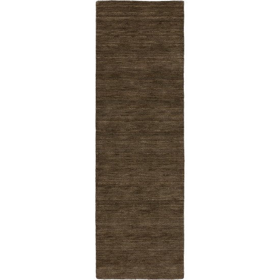 Rafia RF100 Chocolate 2'6" x 16' Runner Rug