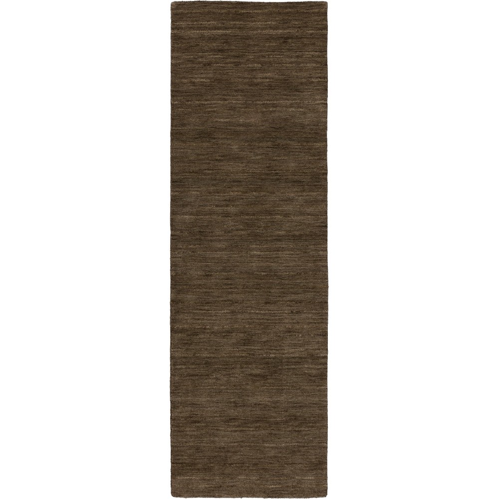 Rafia RF100 Chocolate 2'6" x 16' Runner Rug