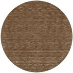 Rafia RF100 Chocolate 4' x 4' Round Rug