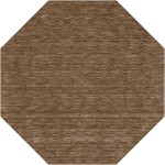 Rafia RF100 Chocolate 6' x 6' Octagon Rug
