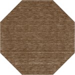 Rafia RF100 Chocolate 8' x 8' Octagon Rug