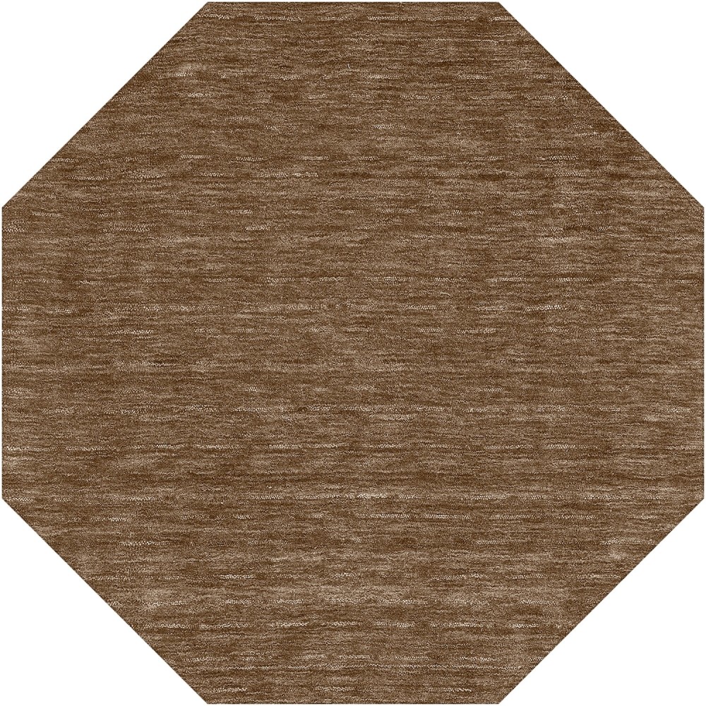 Rafia RF100 Chocolate 8' x 8' Octagon Rug