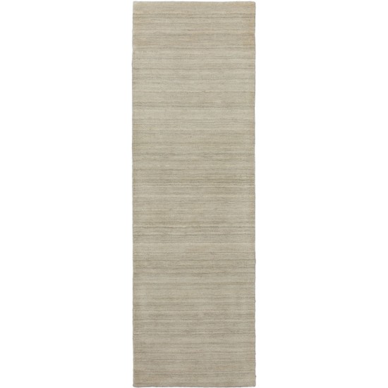 Rafia RF100 Linen 2'3" x 7'6" Runner Rug