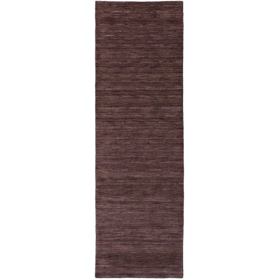 Rafia RF100 Plum 2'3" x 7'6" Runner Rug