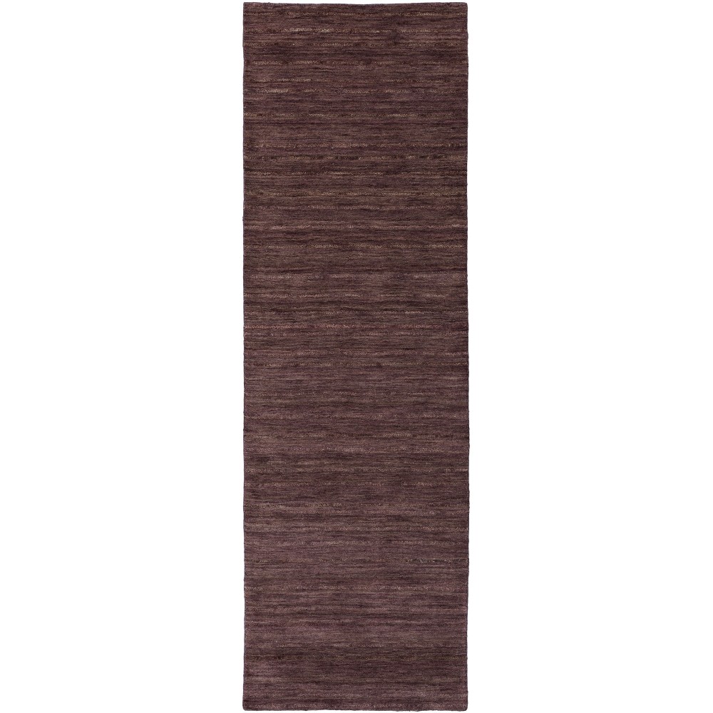 Rafia RF100 Plum 2'6" x 16' Runner Rug