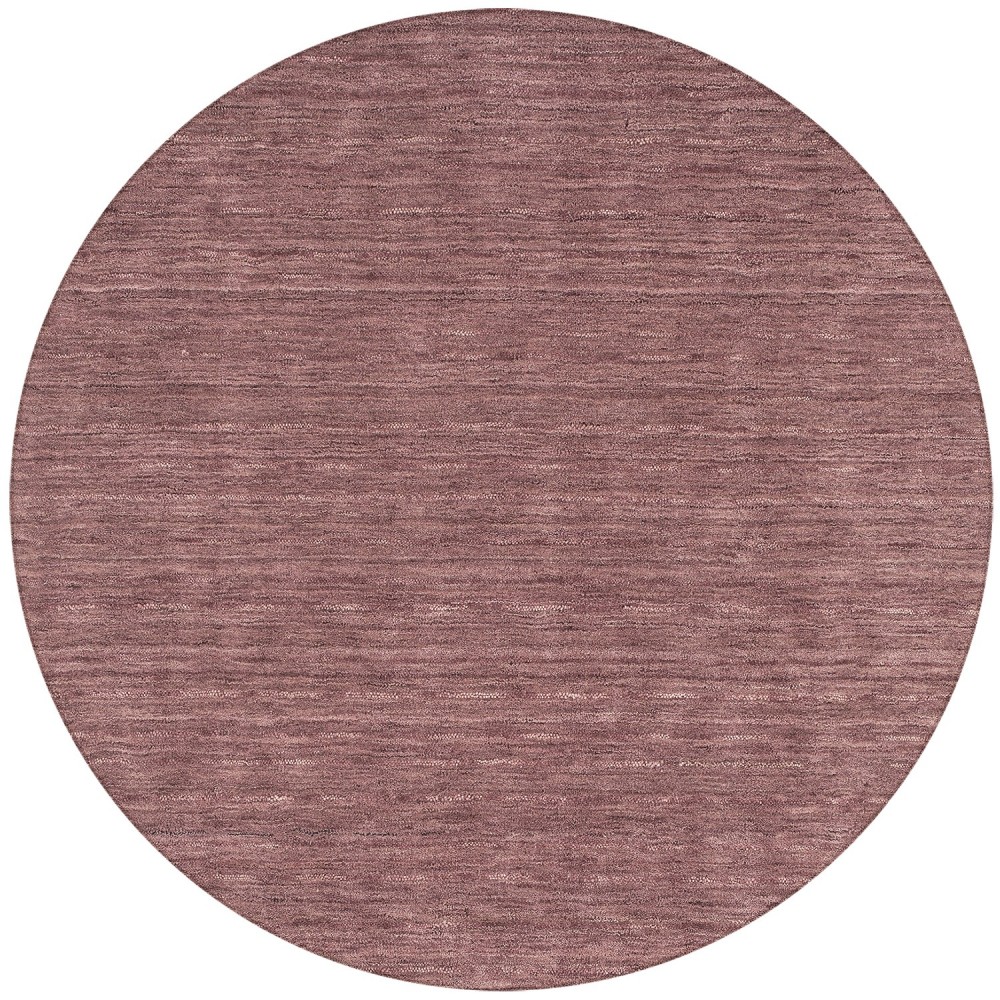 Rafia RF100 Plum 4' x 4' Round Rug