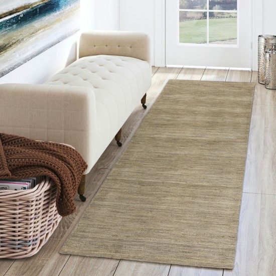 Rafia RF100 Taupe 2'6" x 10' Runner Rug