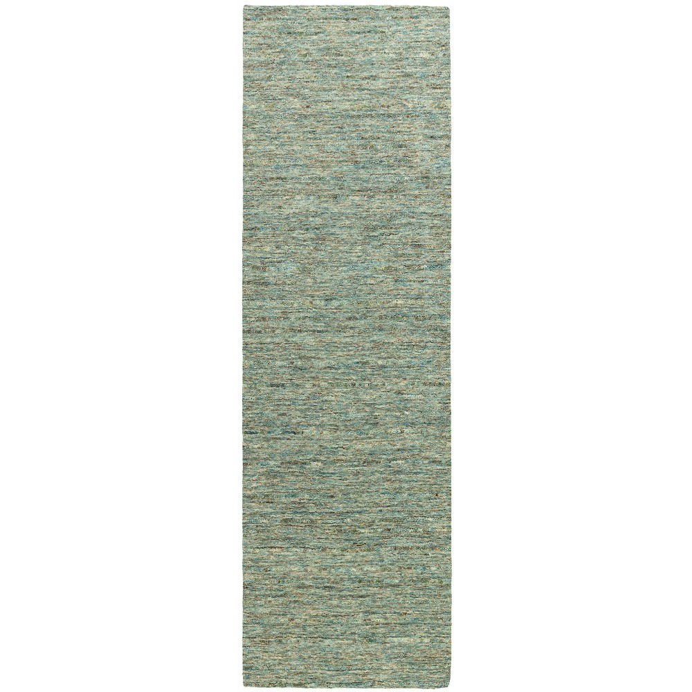 Reya RY7 Turquoise 2'6" x 10' Runner Rug